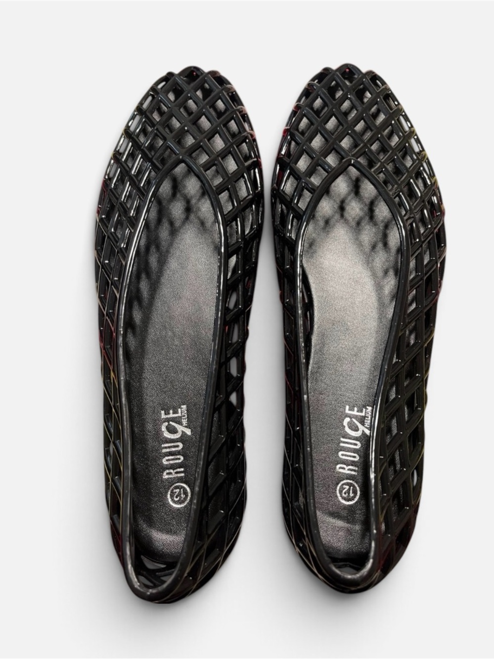 Rouge Helium Black Lattice Flats